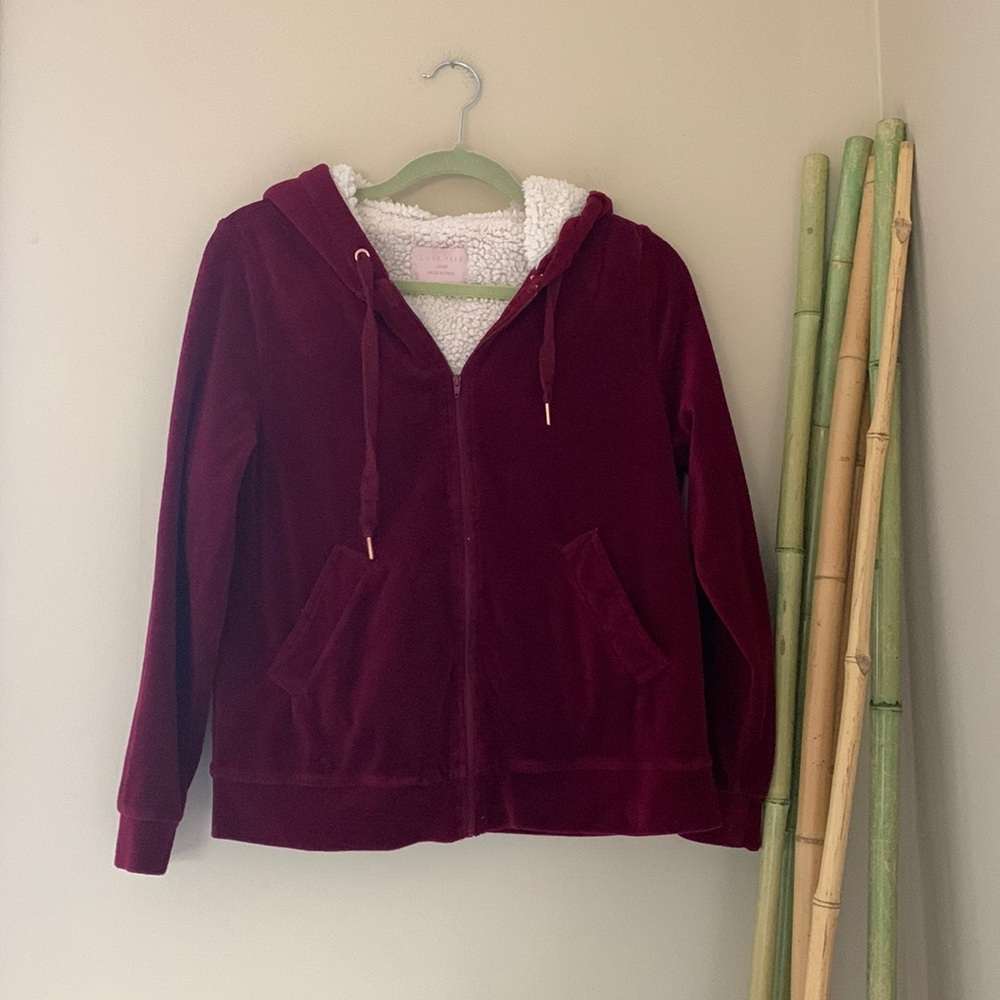 Velour Like Sweatshirt